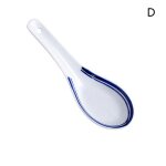 Cuillère a soupe en céramique de style chinois, bleu et blanc, porcelaine, ustensiles de cuisine Cuillère a soupe en céramique de style chinois, bleu et blanc, porcelaine, ustensiles de cuisine