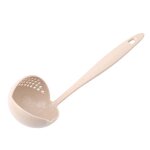Cuillre a soupe chinoise en paille de bl crative 2 en 1, belle cuillre a bouillie avec filtre, ustensiles ...