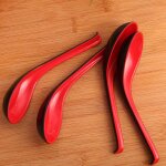 Cuillère a soupe japonaise en plastique, 2 pièces, couverts de maison, bol a bouillie, cuillère a dîner ... Cuillère a soupe japonaise en plastique, 2 pièces, couverts de maison, bol a bouillie, cuillère a dîner ...