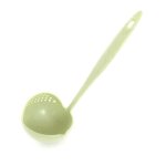 Cuillre a soupe a long manche 2 en 1, passoire de cuisson domestique, cuillre de cuisine, louche en ...