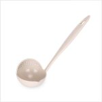 Cuill�re a soupe en paille de bl� multifonctionnelle, passoire, cuill�re de service, passoire avec filtre, ...