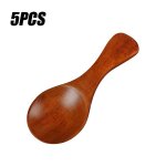 Cuillres a condiments en bois 8cm x 3. 2cm, 5 pices, mini cuillre a dessert, th aux epices, crme ...