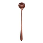 Cuillères a soupe rondes en bois massif naturel, cuillère en bois a long manche, fournitures de cuisine, ... Cuillères a soupe rondes en bois massif naturel, cuillère en bois a long manche, fournitures de cuisine, ...