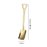 Cuillre a caf rtro en acier inoxydable, pelle pour crme glace, cuillre a th crative, ustensiles ...