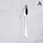 Cuill�re a dessert en acier inoxydable pour enfants, ustensile de cuisine pour fruits, pamplemousse, ...