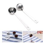 Cuillre doseuse en acier inoxydable argent, 1 ou 2 pices, 15ml, assaisonnement de cuisine, caf, lait, ...