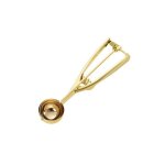 Cuillre a glace dore en acier inoxydable, outils pour crme glace, cuillre a biscuits, cuillre a ...