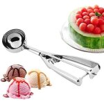 Cuill�re a glace inox professionnelle ¿ 4 cm