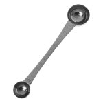 Cuillère a mesurer double en acier inoxydable avec echelle cuillère a café cuillère a soupe Cuillère a mesurer double en acier inoxydable avec echelle cuillère a café cuillère a soupe