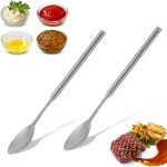 Cuillre rtractable, 62cm / 24, 4 pouces cuillre a caf rtractable en acier inoxydable longue cuillre ...