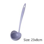 Cuillère a soupe 2 en 1 a long manche, ustensiles de cuisine, passoire, louche en plastique, ustensiles ... Cuillère a soupe 2 en 1 a long manche, ustensiles de cuisine, passoire, louche en plastique, ustensiles ...