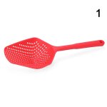 Cuillre a soupe en nylon portable 1 pice, louche d'ecumoire anti - brlure, passoire a frites, maille ...