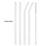 Cuillère a soupe de paille en verre borosilicate coloré, paille en verre réutilisable pour cocktail, ... Cuillère a soupe de paille en verre borosilicate coloré, paille en verre réutilisable pour cocktail, ...