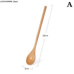 Cuill�re a th� en bois, longues cuill�res a caf�, petite cuill�re a th� en bois, cuill�re a dessert au ...