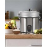 Cuiseur � riz - livoo - 2, 8 l 1000 w - inox - panier vapeur - maintien au chaud