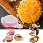 Cuiseur d'¿ufs facile a micro - ondes, ustensile de cuisson des omelettes, presse a hamburger manuel, ... Cuiseur d'¿ufs facile a micro - ondes, ustensile de cuisson des omelettes, presse a hamburger manuel, ...