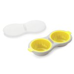 Cuiseur d'ufs rond a micro - ondes, cuiseur d'ufs rond, double tasse, innovant, outils de cuisine