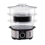Cuiseur vapeur - eta - steampot - 3 paniers - 1, 5 l - 1000 w - noir, argent