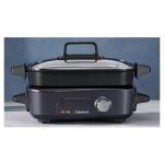 Cuisinart grmc3e - multi cooker / grill / steamer - 1400 watt - bleu nuit