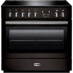 Cuisini�re falcon professional + fx 90 - pose libre - 90x64. 2x90. 5 cm (lxpxh) - noir brillant