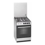 Cuisini�re � gaz meireles e541x 55 cm acier inoxydable (3 feux � gaz)