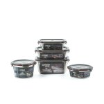 Cuitisan pack de 5 boites alimentaires en inox compatible au micro - ondes 580, 640, 920, 1100 et 1800ml ... Cuitisan pack de 5 boites alimentaires en inox compatible au micro - ondes 580, 640, 920, 1100 et 1800ml ...