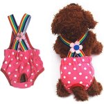 Culotte hygi�nique chien, couches chien lavable bretelle pantalon hygi�niques pour petit chien physiologique ...