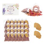 Cultivea� 24 sachets de fleurs s�ch�es naturelles ? roses - fleurs pour mariage, anniversaire, f�te ...