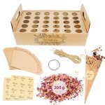 Cultivea� bo�te de 30 c�nes craft avec p�tales confettis de rose s�ch�e naturelles - d�coration champ�tre ...