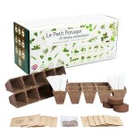 Cultivea� le kit petit potager - kit de 10 graines herbes aromatiques - pots � semis - graines 100% ...