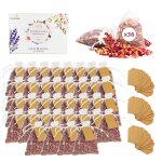 Cultivea� 36 sachets de fleurs s�ch�es naturelles ? roses - fleurs pour mariage, anniversaire, f�te ...