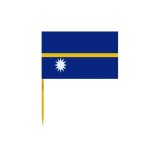 Cure - dents drapeau de nauru en lots de 100 pi�ces 8cm de longueur