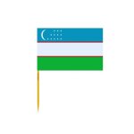 Cure - dents drapeau de l'ouzb�kistan en lots de 100 pi�ces 12cm de longueur