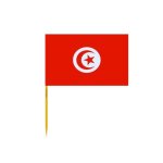 Cure - dents drapeau de la tunisie en lots de 100 pi�ces 12cm de longueur
