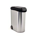 Curver conteneur a croquettes 20kg - aspect metal - gris