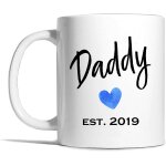 Daddy est 2021 mug, daddy mug, new parent gift, dad to be gift, pregnancy reveal, baby announcement, ...