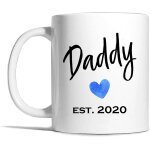 Daddy mug, daddy est 2021 mug, daddy gift, new parent gift, dad to be gift, pregnancy reveal, baby announcemen ...
