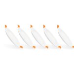 Dalle led 15w ronde superslim coupe � 170 mm (pack 5) 3000k blanc chaud