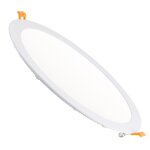 Dalle led 24w ronde extra - plate lifud coupe � 280 mm blanc froid 6000k