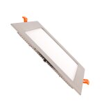 Dalle led carr�e extra - plate 18w lifud argent�e coupe 205x205mm blanc neutre 4000k - 4500k 225 mm