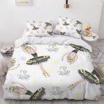Danseuse housse de couette x imprim�� d jolie princesse parure de lit personnes ado fille enfants microfibre ...