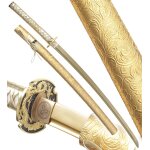 Danzan katana forg gold dragon sabre tranchant epee maru 1045 katana japonais