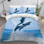 Dauphin housse de couette x imprim�� d mignon oc��an animaux parure de lit personnes ado fille enfants ...