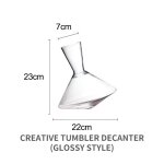 Dcanteur en verre de cristal de haute qualit, gobelet rotatif a 360 , sparateur de vin de 1500ml, ...