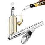 D�canteur de vin armoire a vin 3 en 1 en acier inoxydable b�ton de refroidissement de bouteille de vin ...
