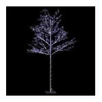 Déco de noël arbre lumineux argenté 160 led blanc froid h 120 cm Déco de noël arbre lumineux argenté 160 led blanc froid h 120 cm