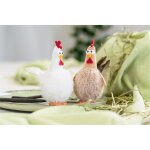 Deco poule humoristique sur socle 10x6x15cm