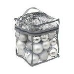 D�co de sapin de no�l kit 52 pi�ces, boule, guirlande et cimier - argent�