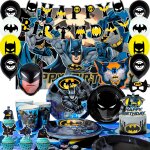 Decoration anniversaire homme chauve - souris, d�coration de f�te d'anniversaire batman, ensemble de ...
