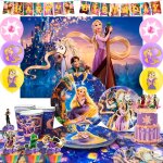 Decoration anniversaire rapunzel, d�coration de f�te d'anniversaire rapunzel d�coration de ballon de ...
